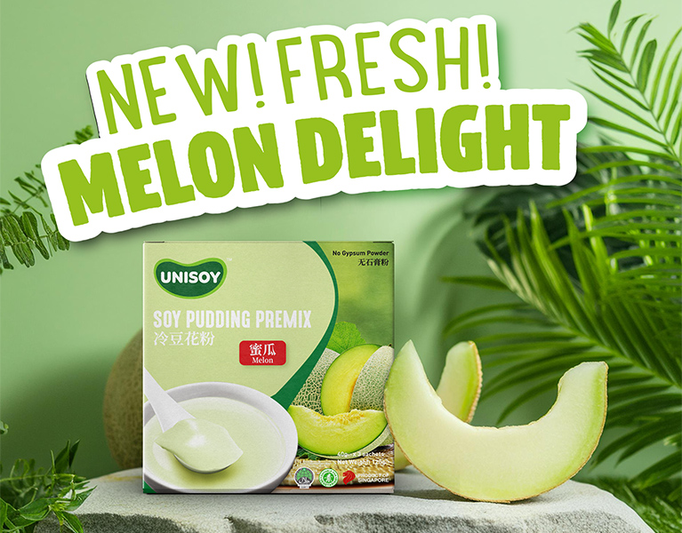 Honeydew Melon Soy Pudding