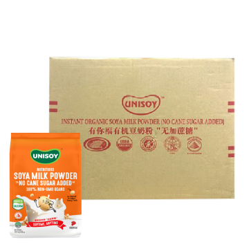 UNISOY Nutritious Soy Milk Powder "No Cane Sugar Added" Carton
