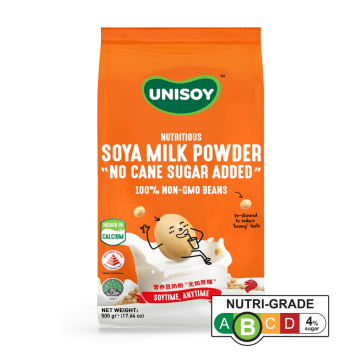 UNISOY Nutritious Soy Milk Powder "No Cane Sugar Added" 500g Carton