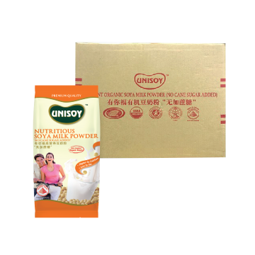 UNISOY Nutritious Soy Milk Powder "No Cane Sugar Added" 500g Carton